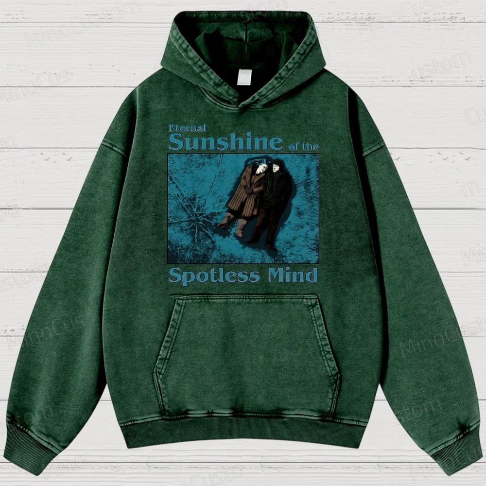 Eternal Sunshine of the Spotless Mind Scene and Title Graphic Washed Vintage Hoodie