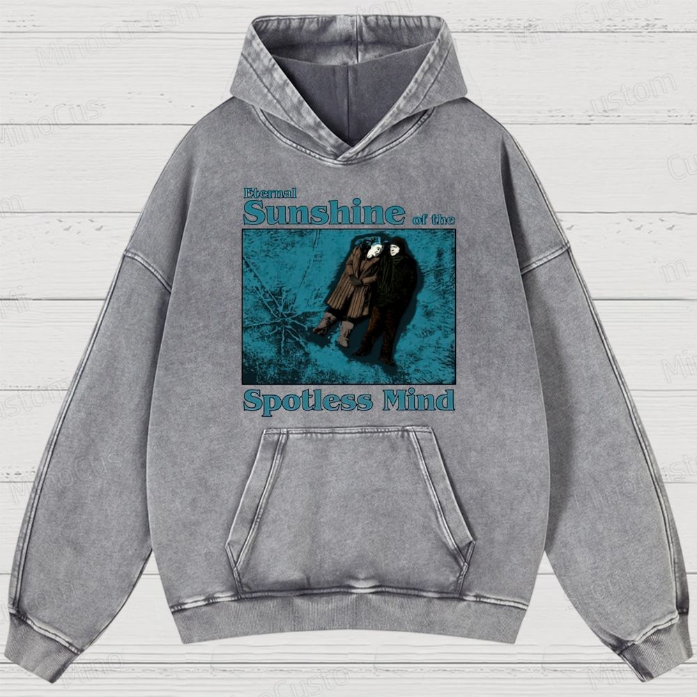 Eternal Sunshine of the Spotless Mind Scene and Title Graphic Washed Vintage Hoodie