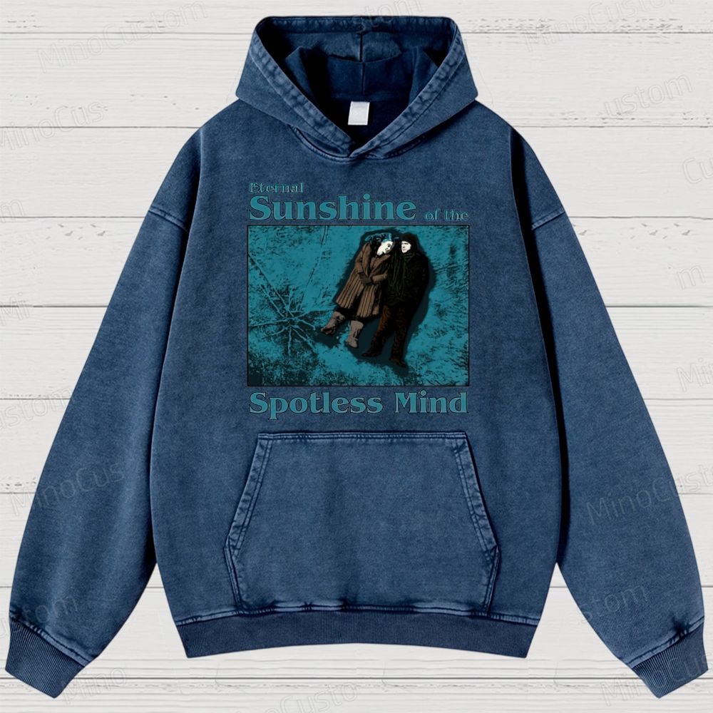 Eternal Sunshine of the Spotless Mind Scene and Title Graphic Washed Vintage Hoodie
