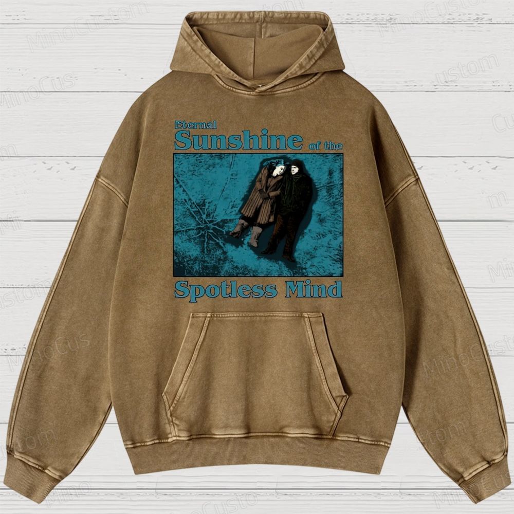 Eternal Sunshine of the Spotless Mind Scene and Title Graphic Washed Vintage Hoodie