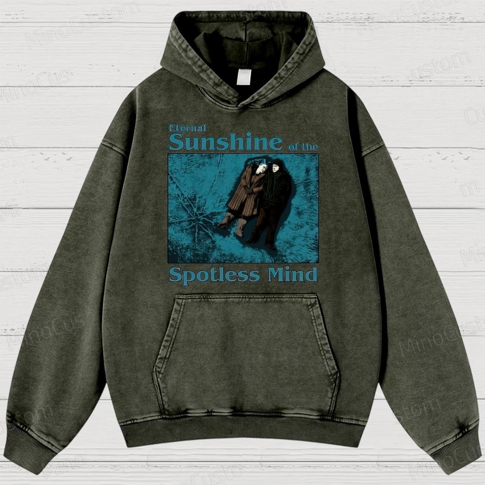 Eternal Sunshine of the Spotless Mind Scene and Title Graphic Washed Vintage Hoodie