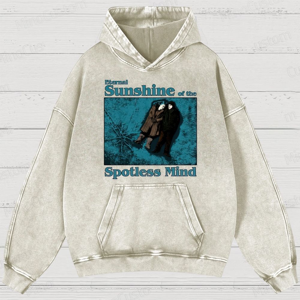 Eternal Sunshine of the Spotless Mind Scene and Title Graphic Washed Vintage Hoodie