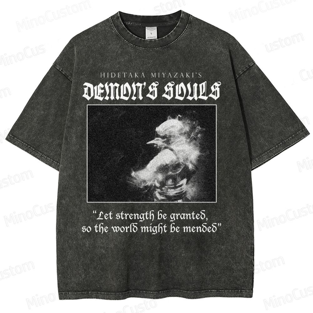 Demon's Souls Soulsborne Washed T-Shirt 