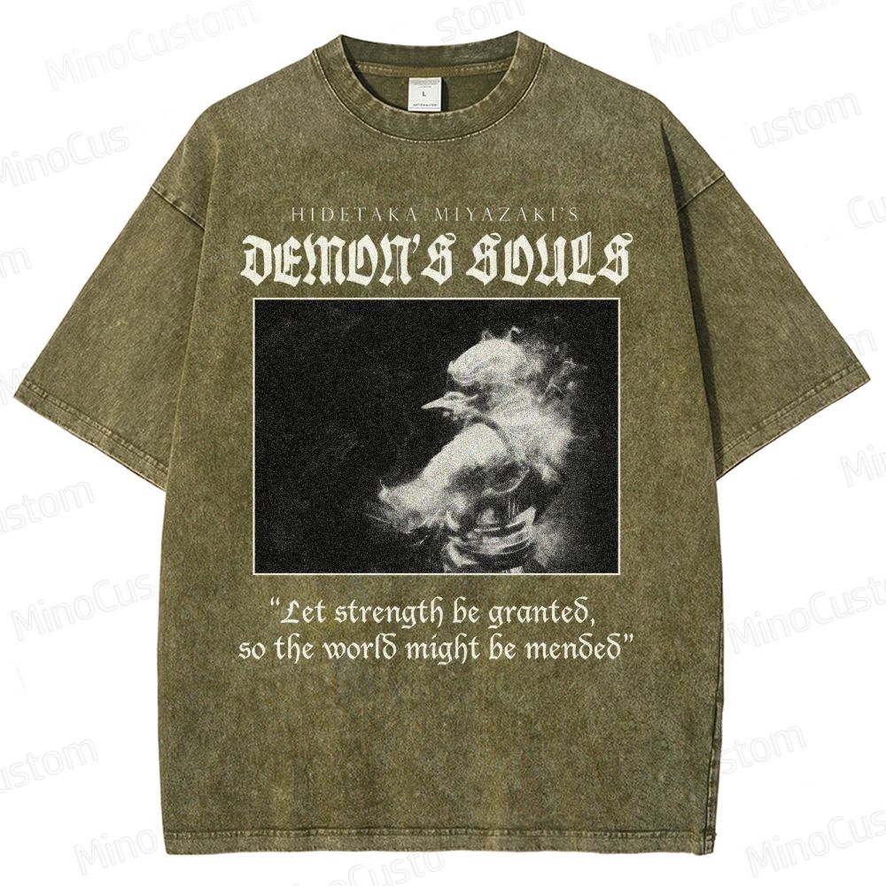 Demon's Souls Soulsborne Washed T-Shirt 