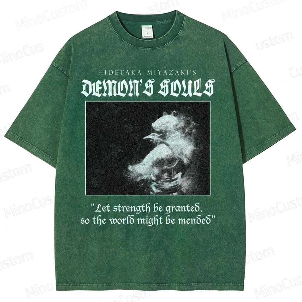 Demon's Souls Soulsborne Washed T-Shirt 