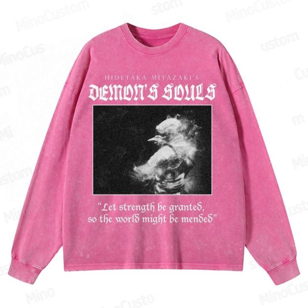 Demon's Souls Soulsborne Crewneck Washed Sweatshirt