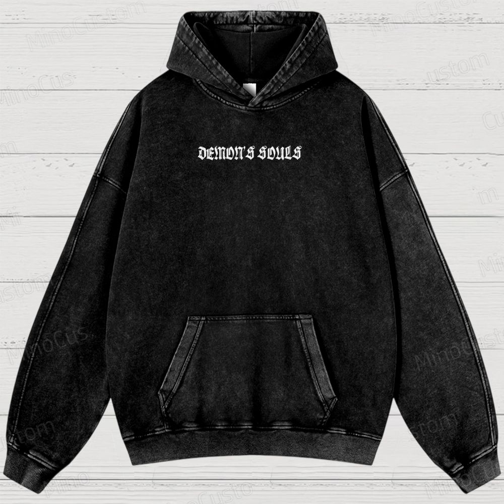 Demon's Souls Soulsborne Washed Hoodies