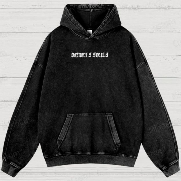 Demon's Souls Soulsborne Washed Hoodies