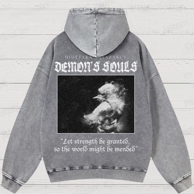Demon's Souls Soulsborne Washed Hoodies