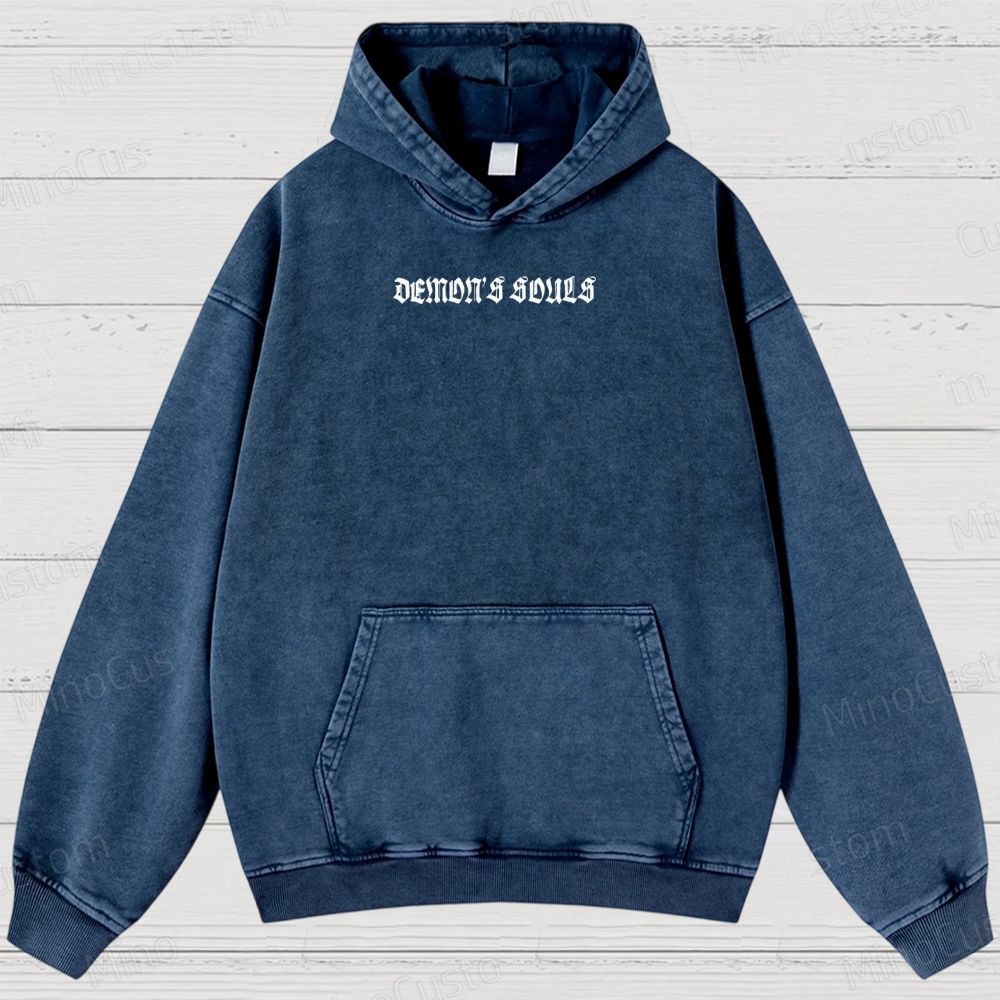 Demon's Souls Soulsborne Washed Hoodies