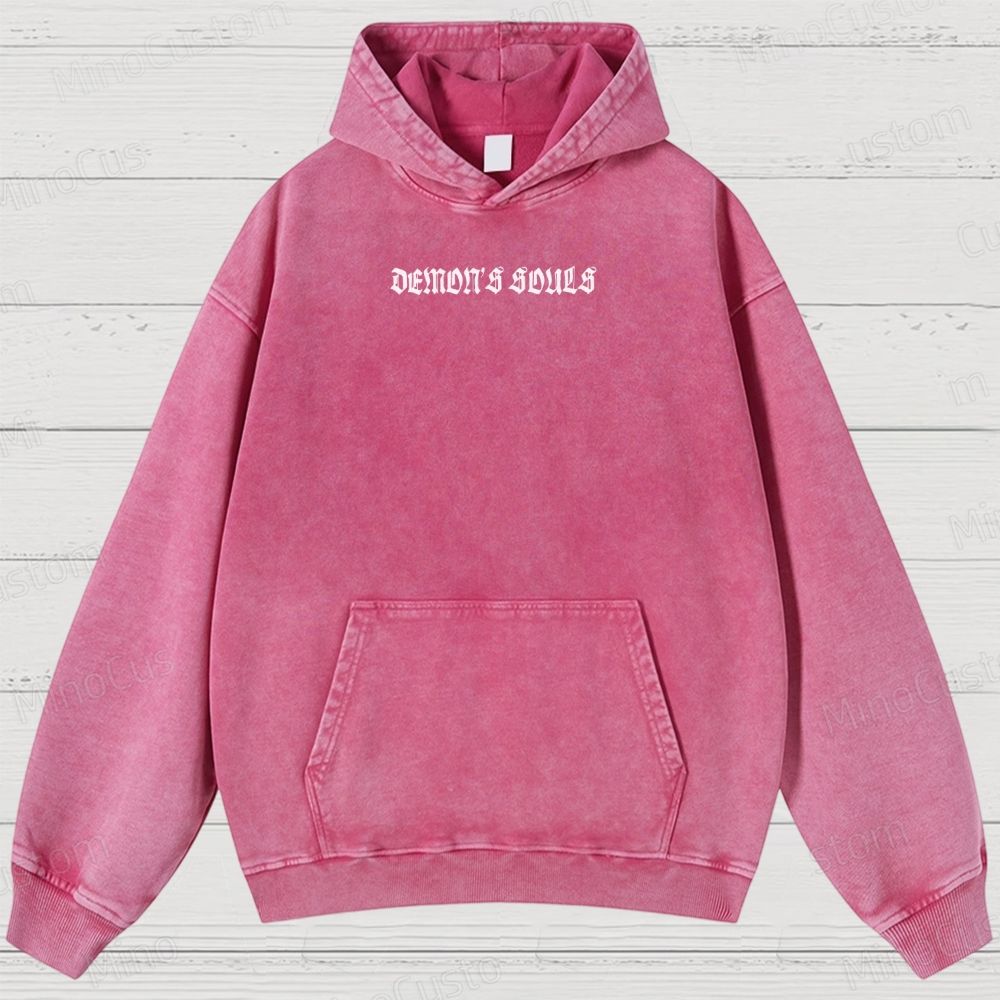 Demon's Souls Soulsborne Washed Hoodies