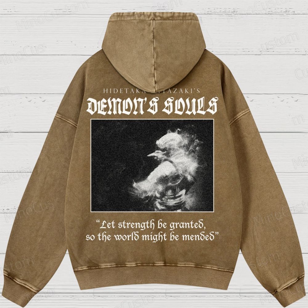 Demon's Souls Soulsborne Washed Hoodies