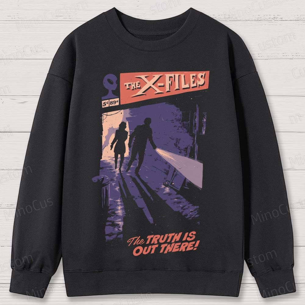 The X-Files Scene and Quote Graphic Washed Vintage Sweatshirt