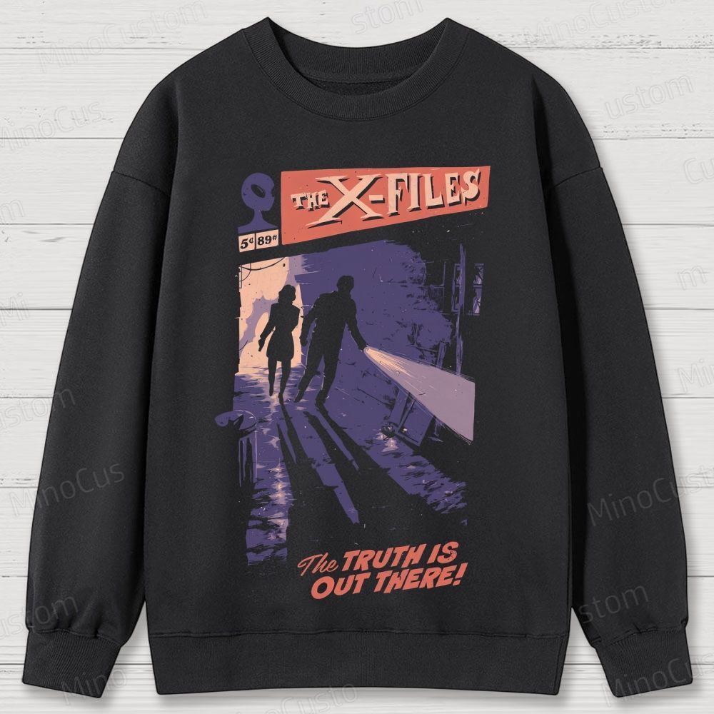 The X-Files Scene and Quote Graphic Washed Vintage Sweatshirt