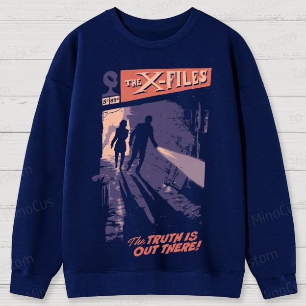 The X-Files Scene and Quote Graphic Washed Vintage Sweatshirt