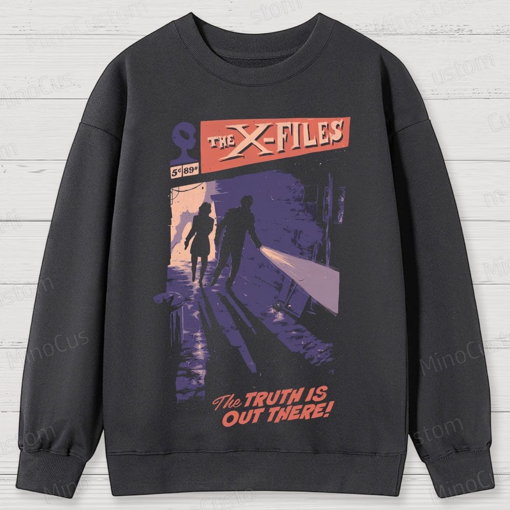 The X-Files Scene and Quote Graphic Washed Vintage Sweatshirt