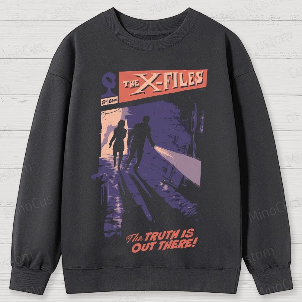 The X-Files Scene and Quote Graphic Washed Vintage Sweatshirt