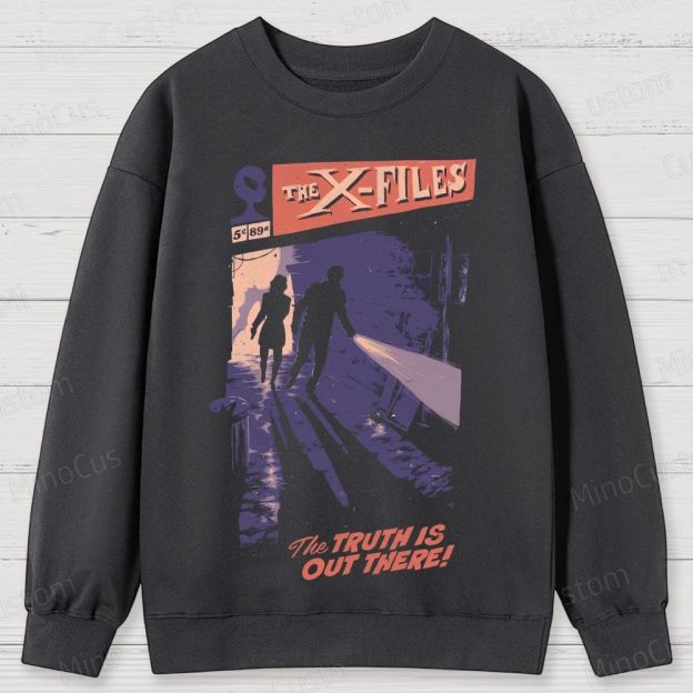 The X-Files Scene and Quote Graphic Washed Vintage Sweatshirt