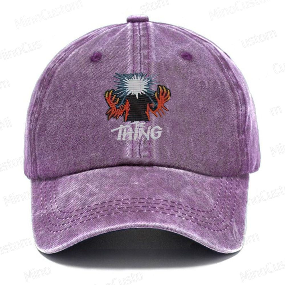 The Thing 1982 Vintage Horror Movie Washed Cap- (Embroidered)