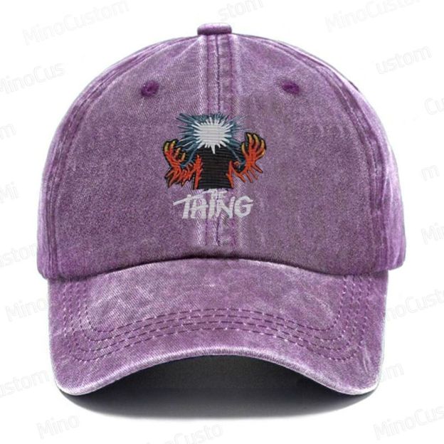 The Thing 1982 Vintage Horror Movie Washed Cap- (Embroidered)