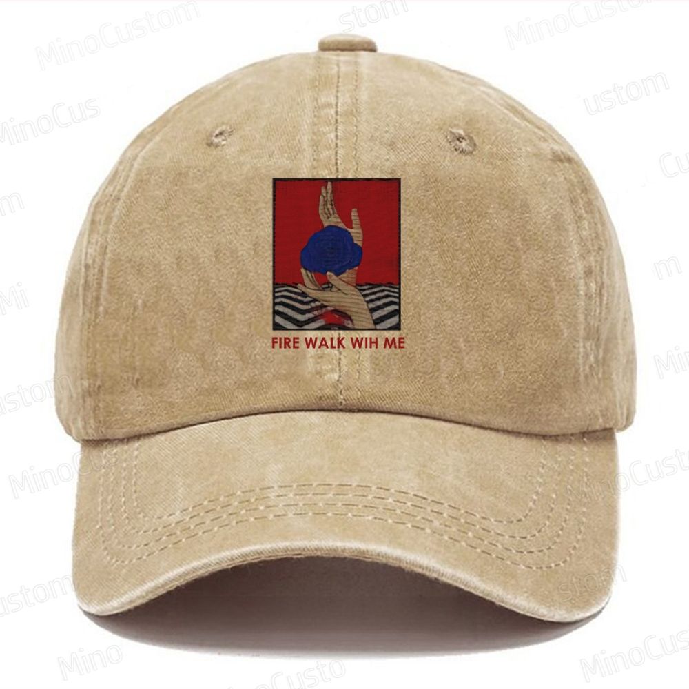 Twin Peaks Fire Walk With Me 1992 Washed Movie Hat (Embroidered)