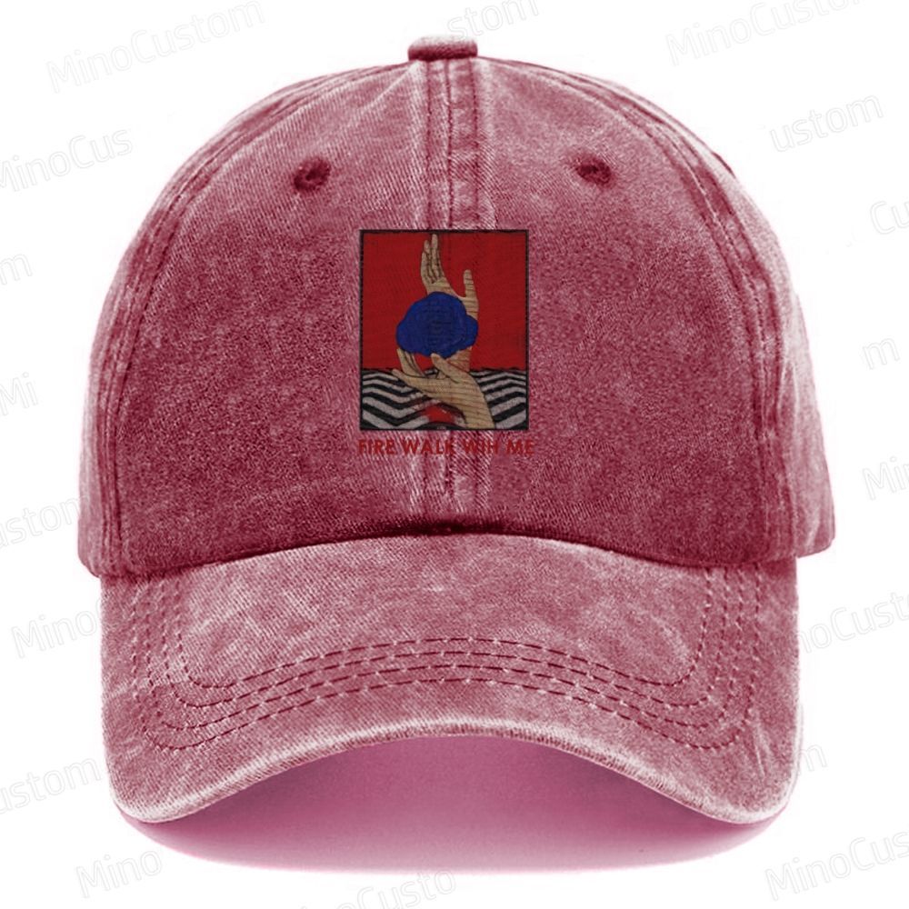 Twin Peaks Fire Walk With Me 1992 Washed Movie Hat (Embroidered)