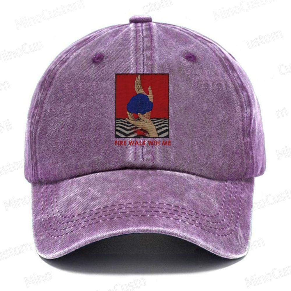 Twin Peaks Fire Walk With Me 1992 Washed Movie Hat (Embroidered)