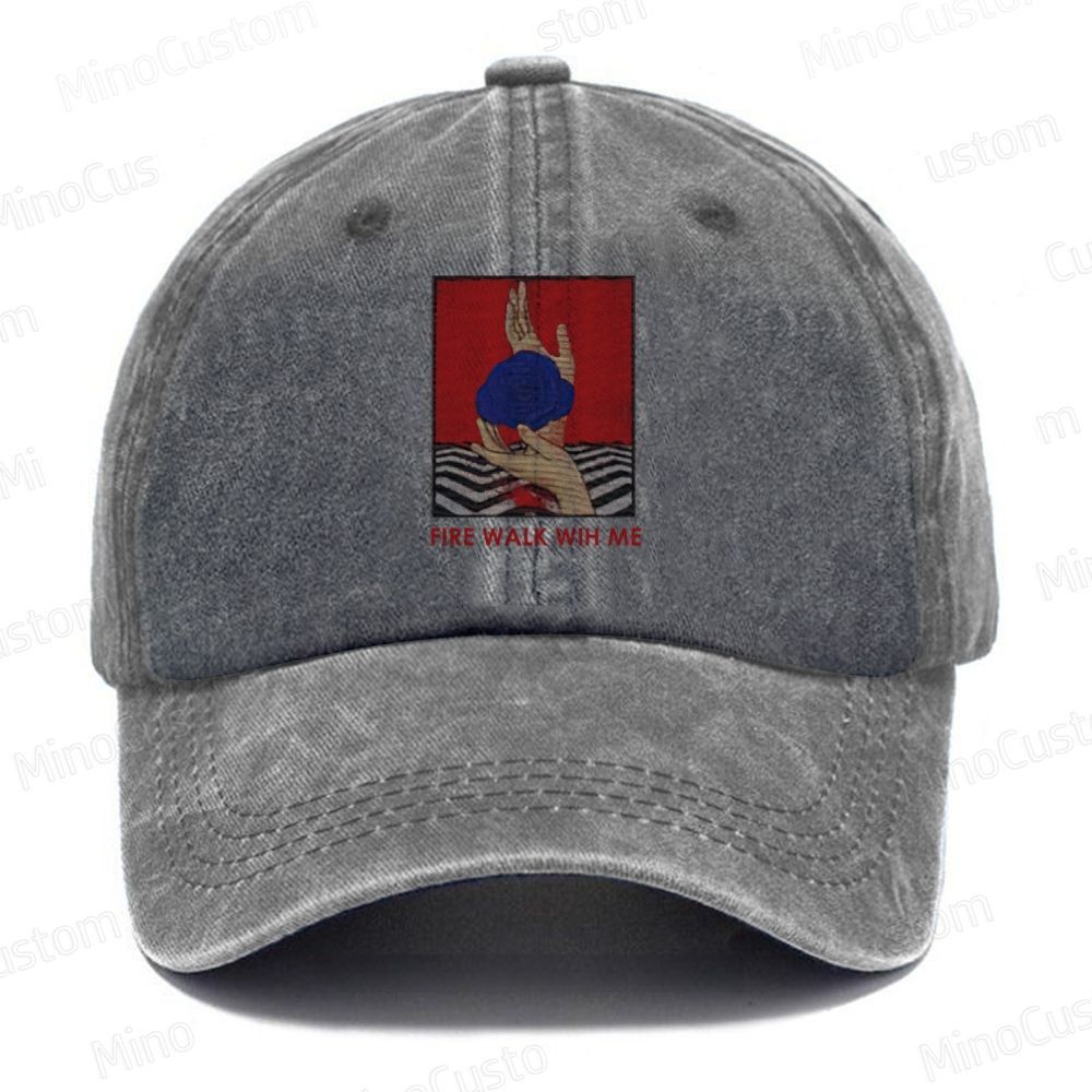 Twin Peaks Fire Walk With Me 1992 Washed Movie Hat (Embroidered)