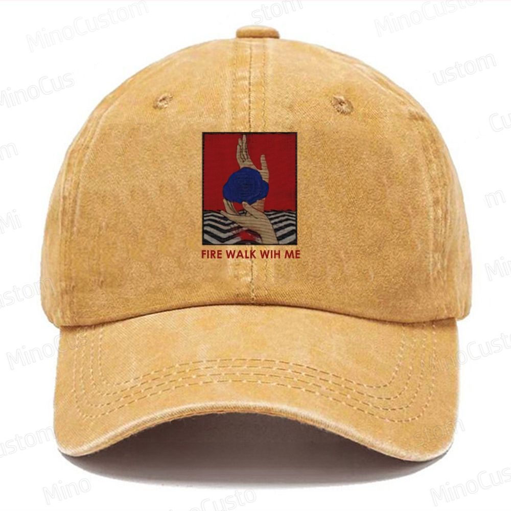 Twin Peaks Fire Walk With Me 1992 Washed Movie Hat (Embroidered)