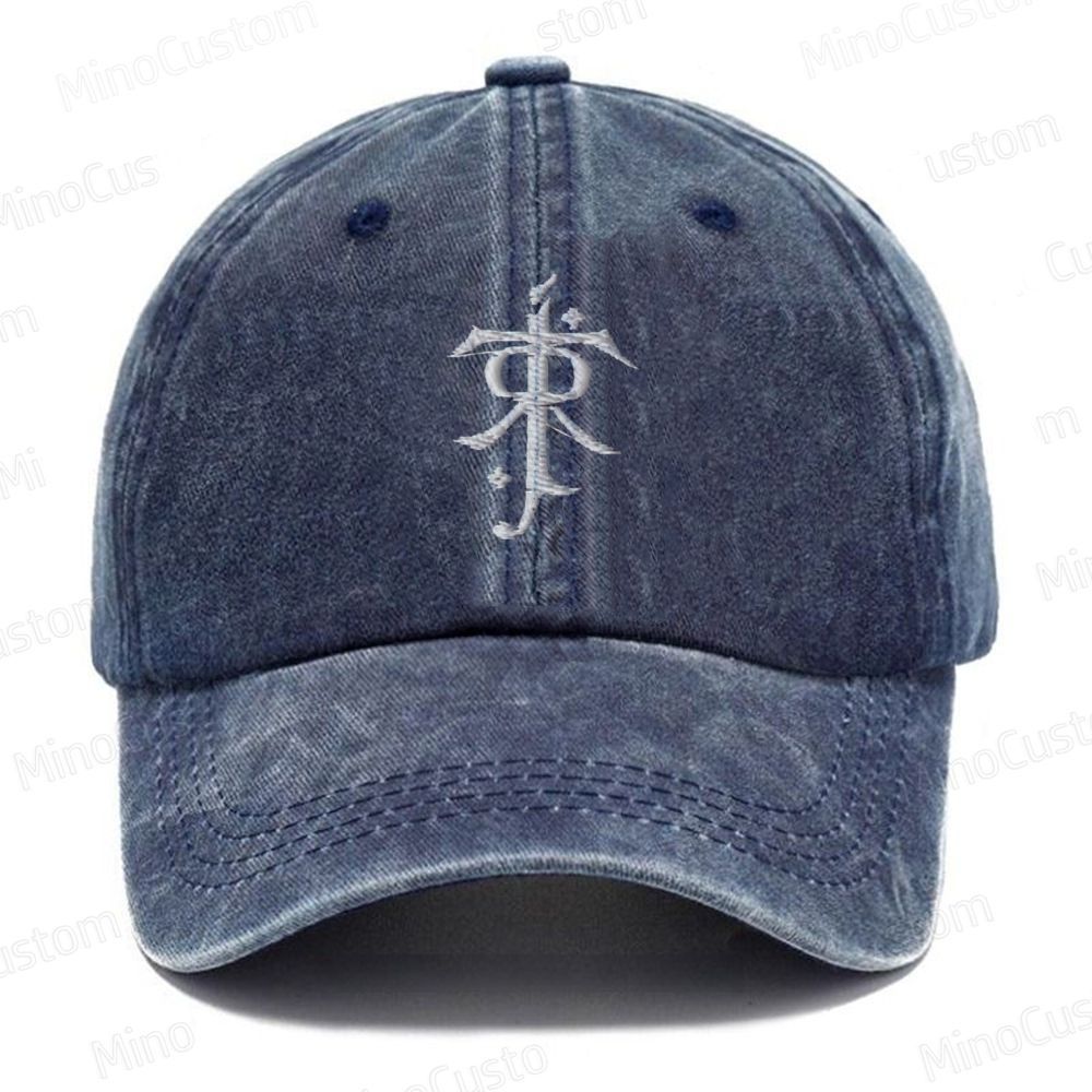 Tolkien Symbol Embroidered Washed Cap 