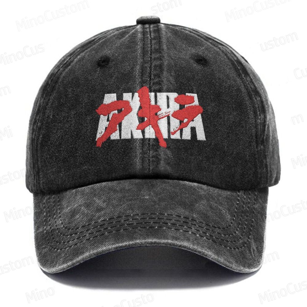 Akira Embroidered Washed Cap 