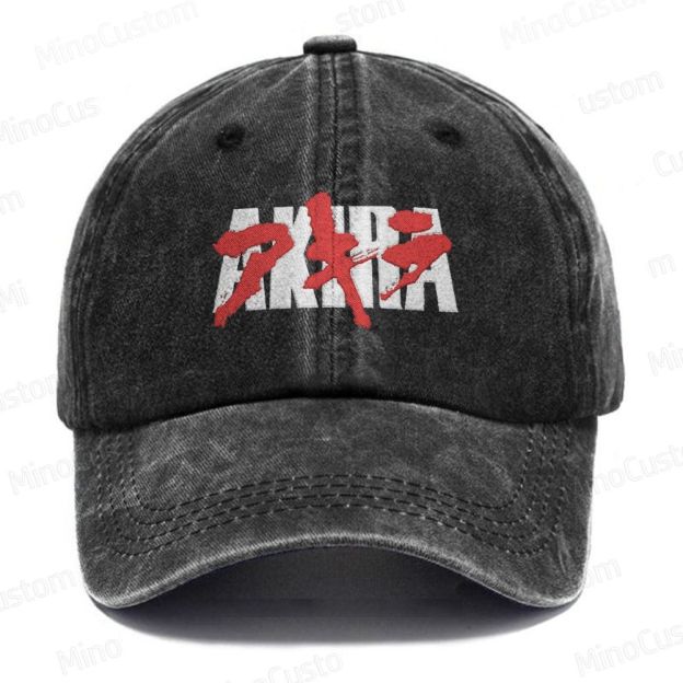 Akira Embroidered Washed Cap 