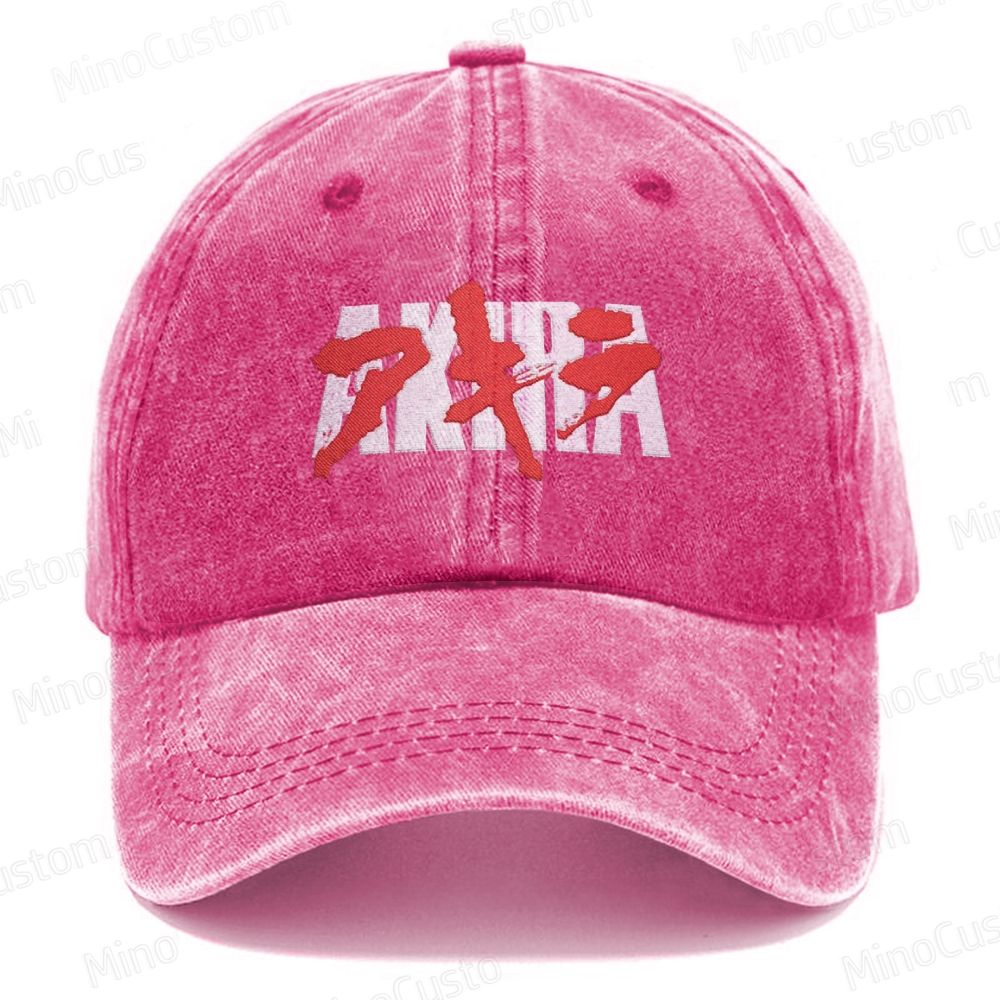 Akira Embroidered Washed Cap 