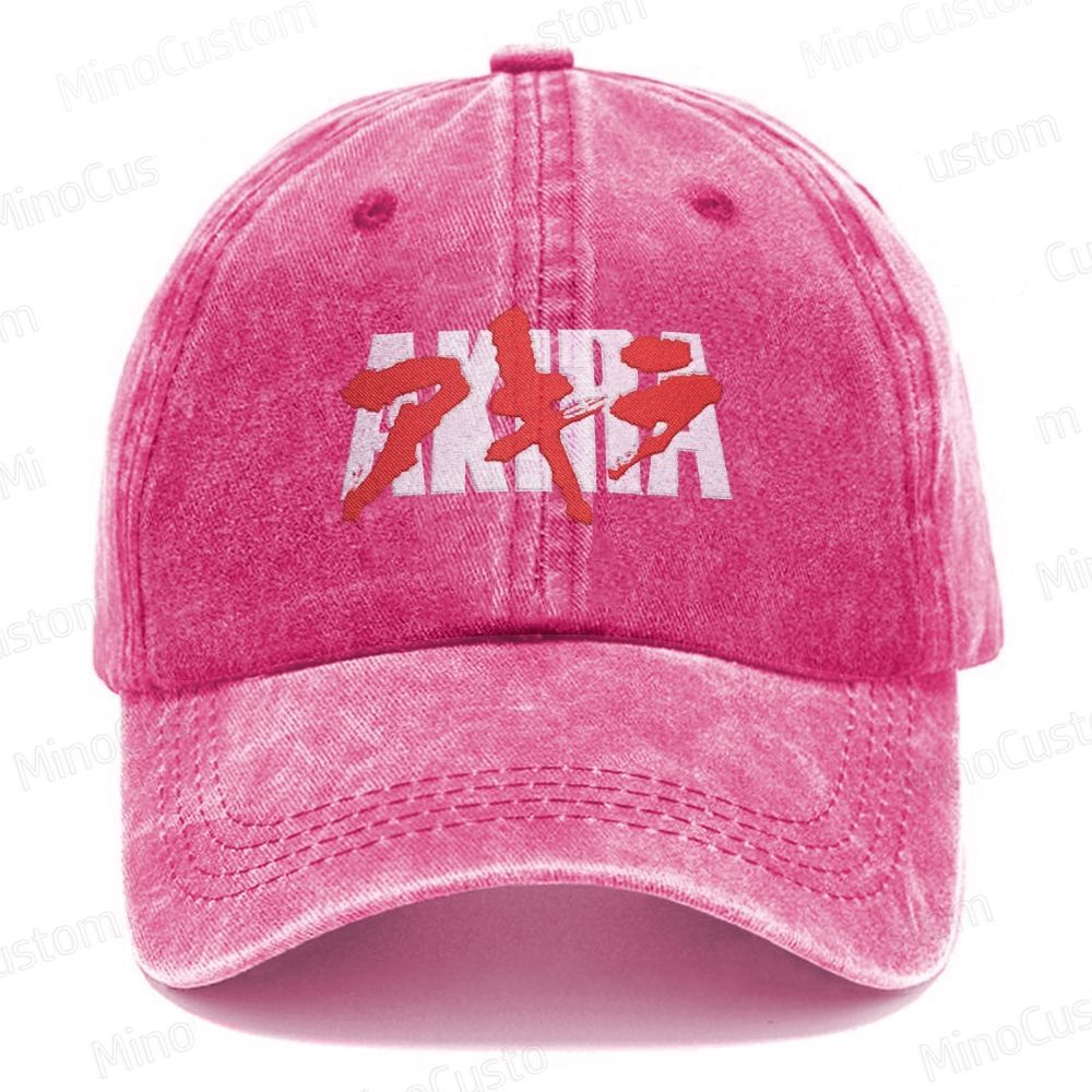 Akira Embroidered Washed Cap 