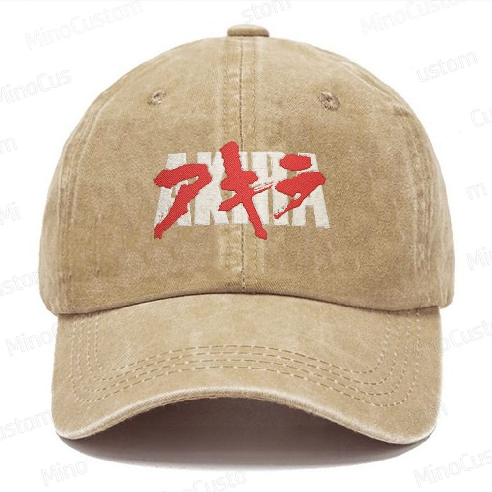 Akira Embroidered Washed Cap 