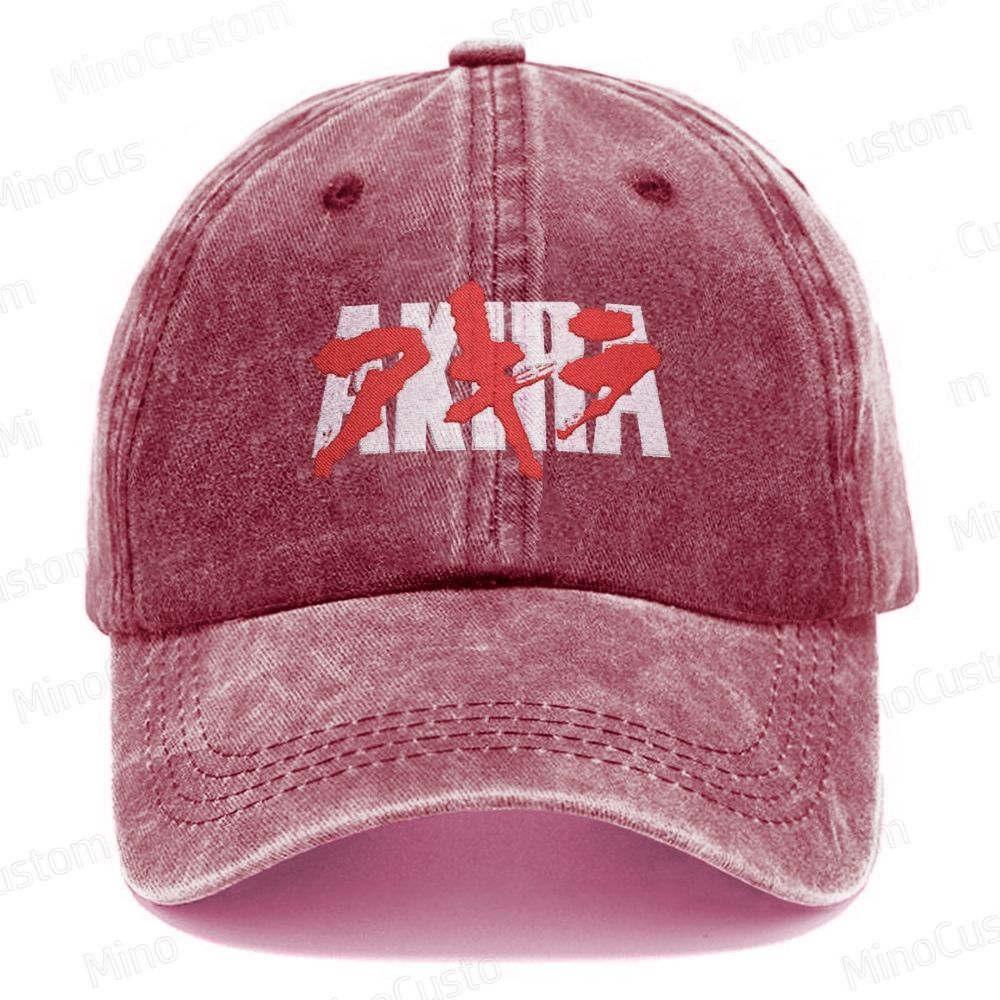 Akira Embroidered Washed Cap 
