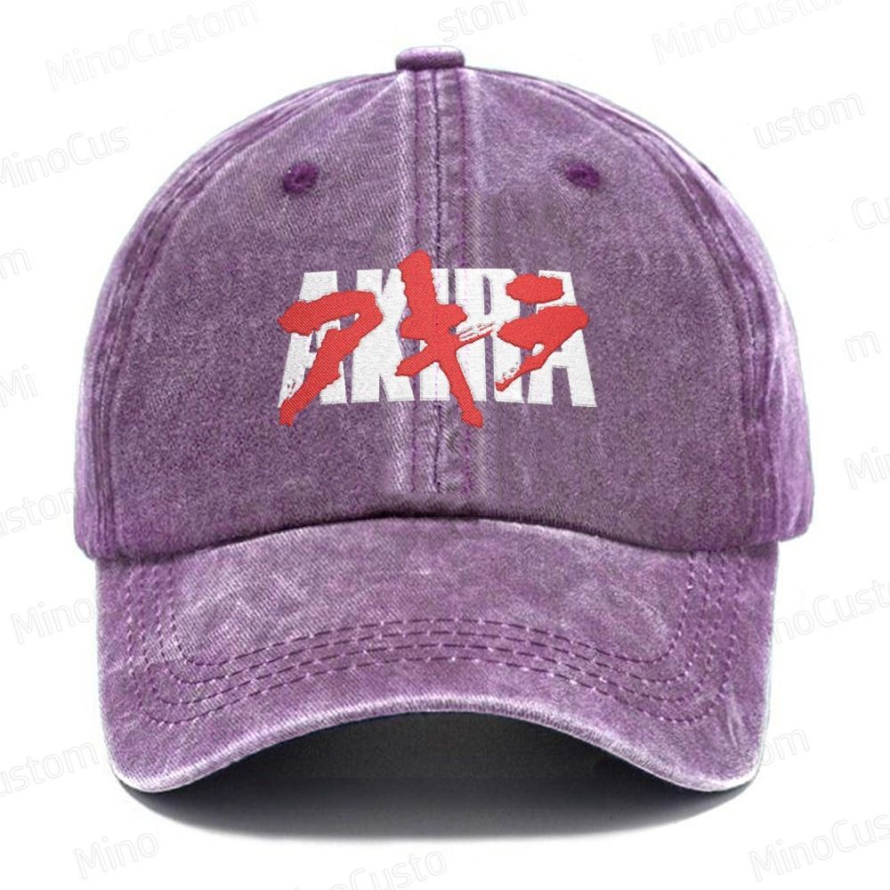 Akira Embroidered Washed Cap 