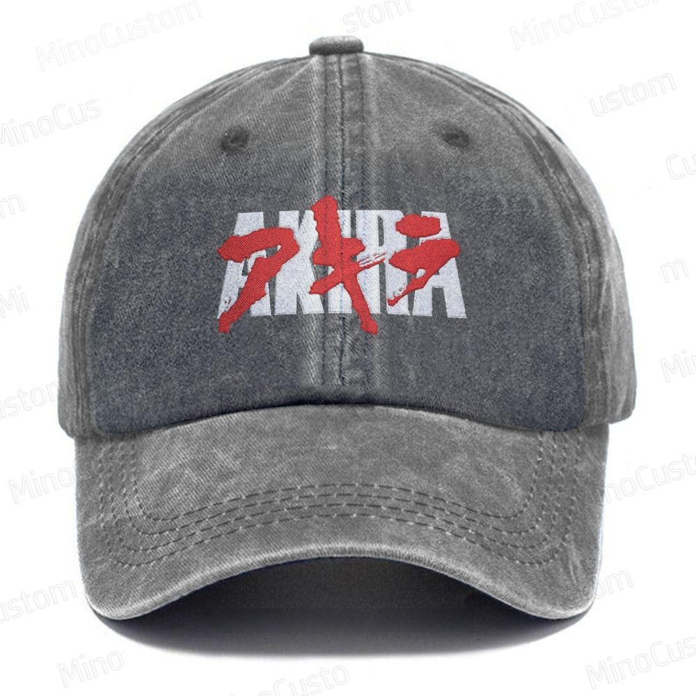 Akira Embroidered Washed Cap 