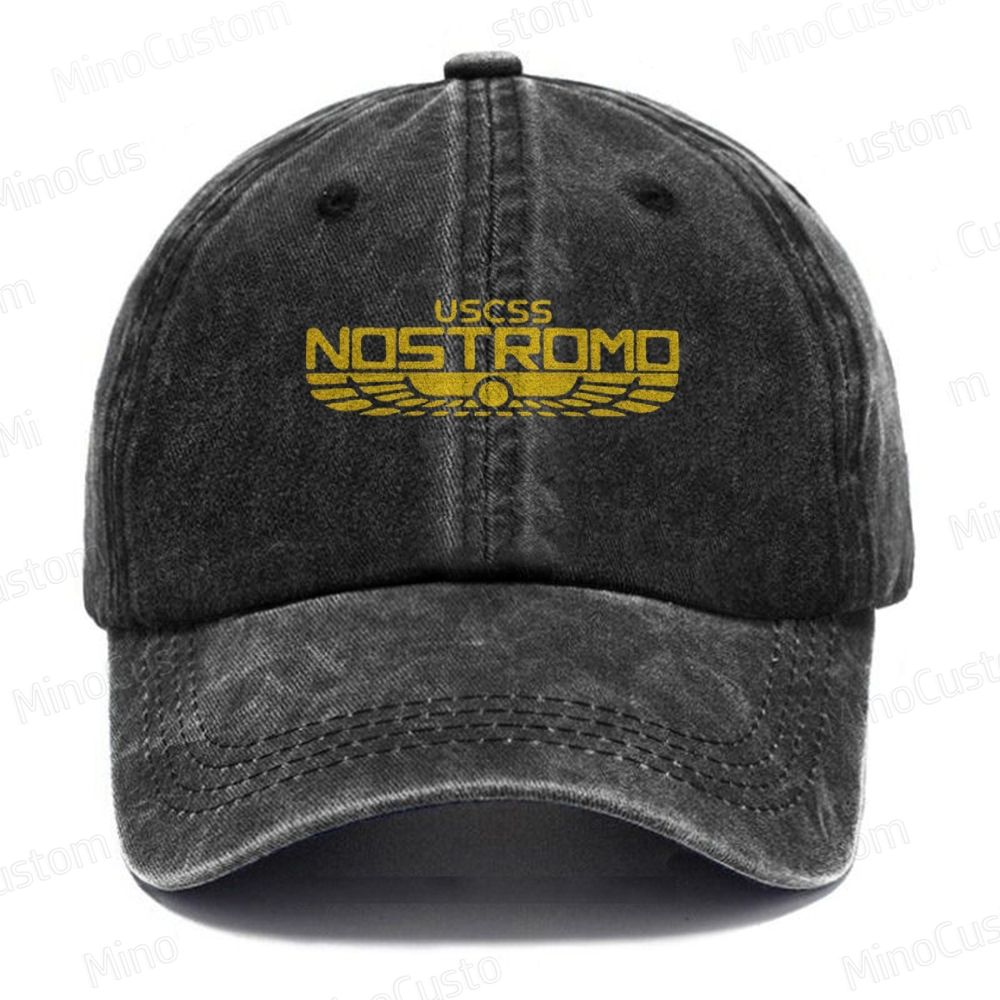 Vintage USCSS Nostromo Embroidered Washed Cap 