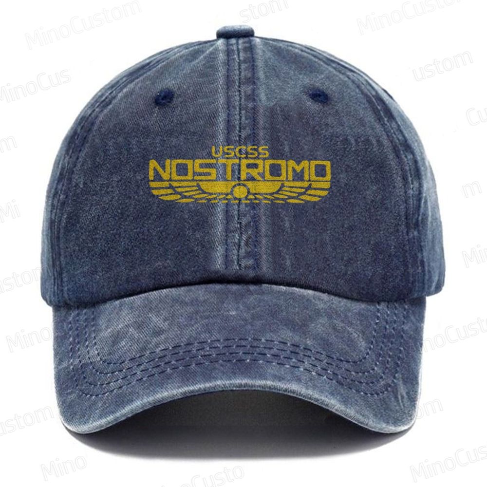 Vintage USCSS Nostromo Embroidered Washed Cap 