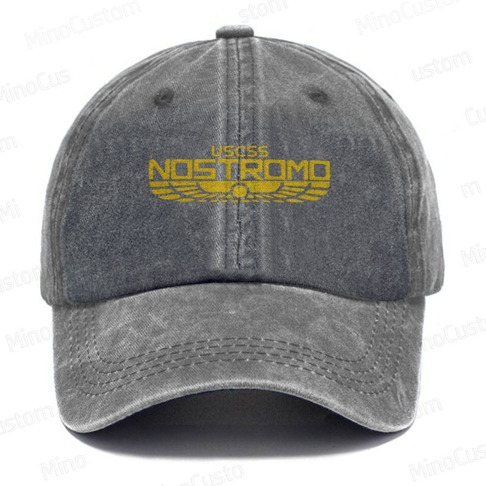 Vintage USCSS Nostromo Embroidered Washed Cap 