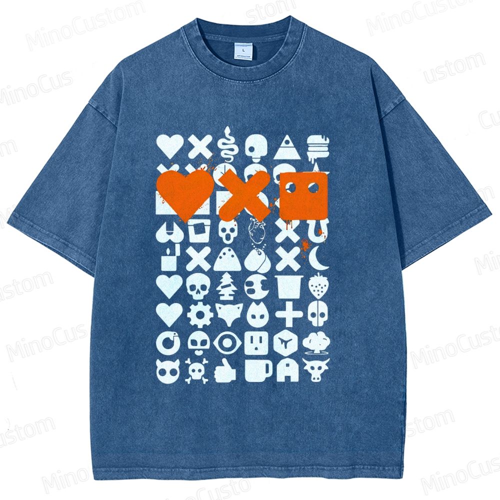 Love, Death & Robots Icon Collage Washed Vintage T - Shirt