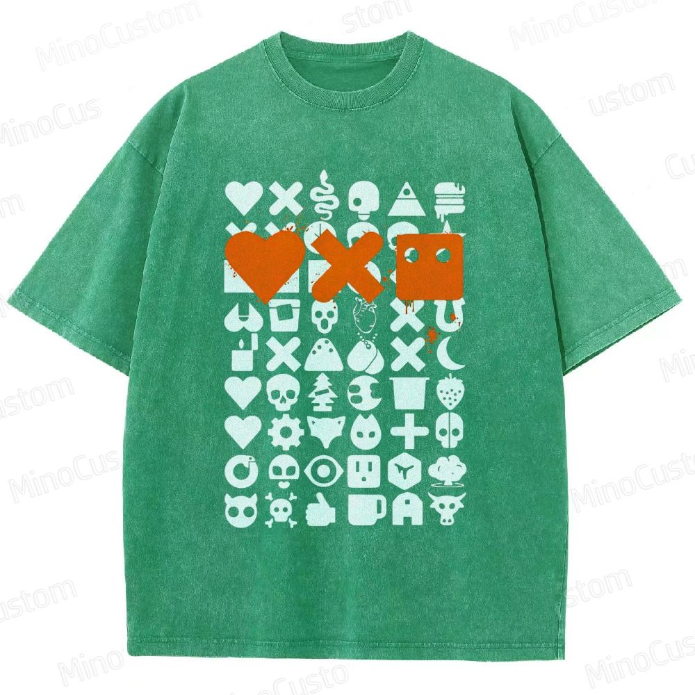 Love, Death & Robots Icon Collage Washed Vintage T - Shirt