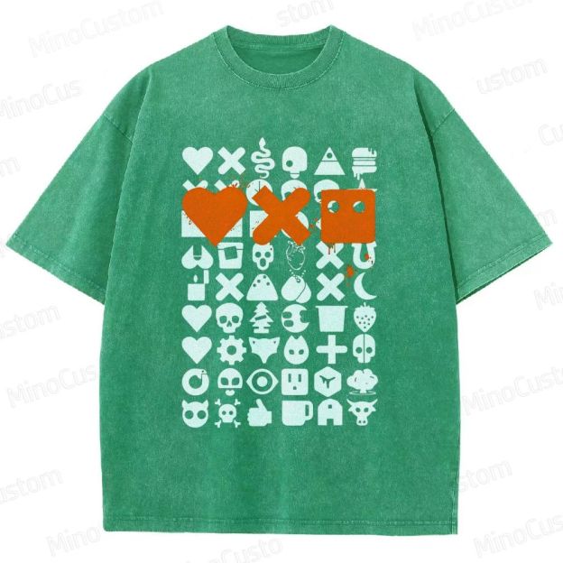Love, Death & Robots Icon Collage Washed Vintage T - Shirt