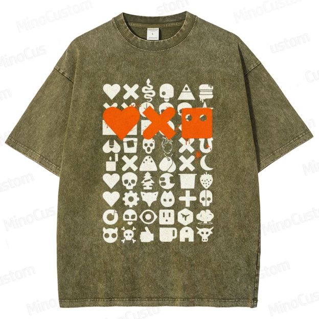 Love, Death & Robots Icon Collage Washed Vintage T - Shirt