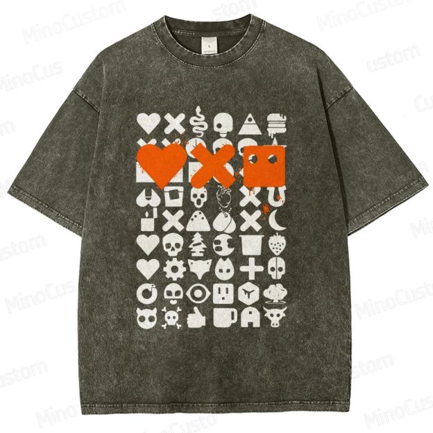 Love, Death & Robots Icon Collage Washed Vintage T - Shirt
