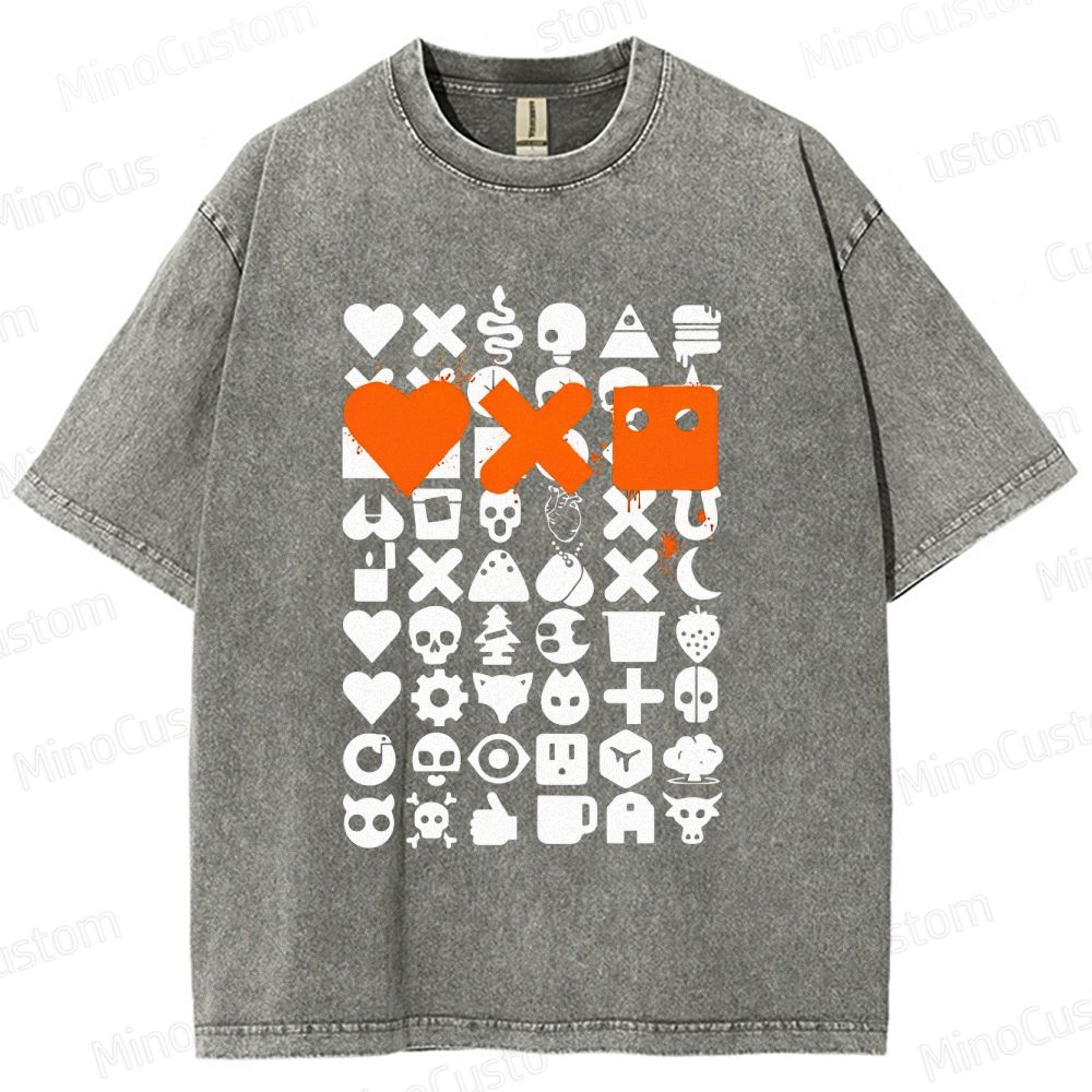 Love, Death & Robots Icon Collage Washed Vintage T - Shirt