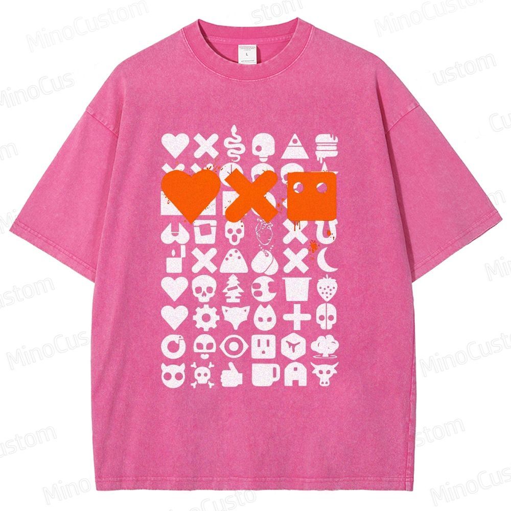 Love, Death & Robots Icon Collage Washed Vintage T - Shirt