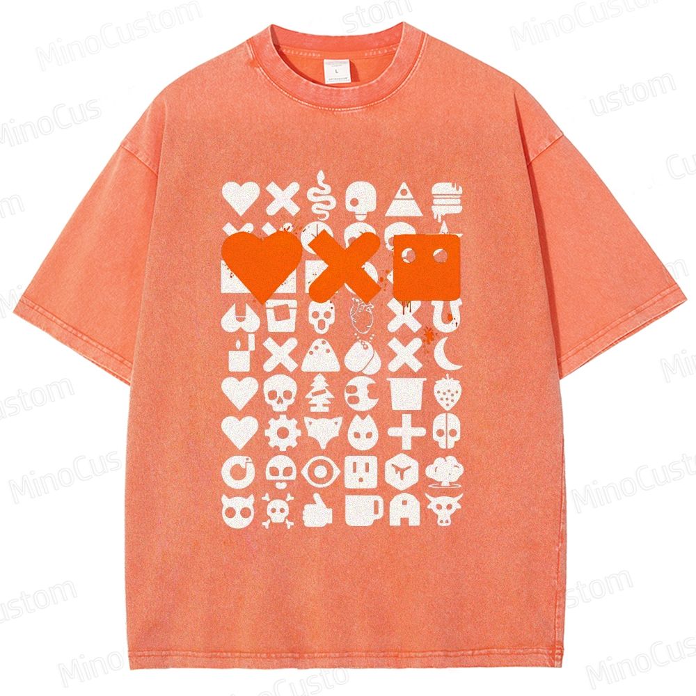 Love, Death & Robots Icon Collage Washed Vintage T - Shirt