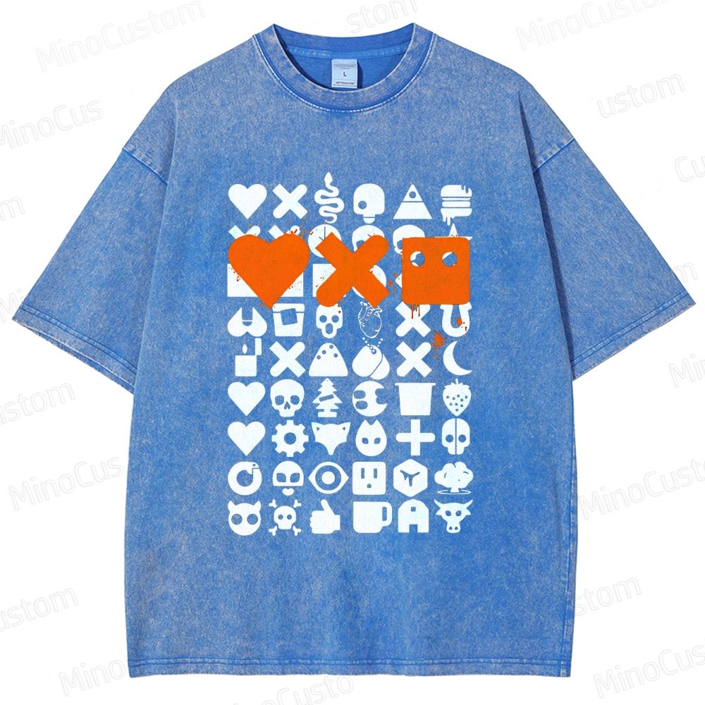 Love, Death & Robots Icon Collage Washed Vintage T - Shirt